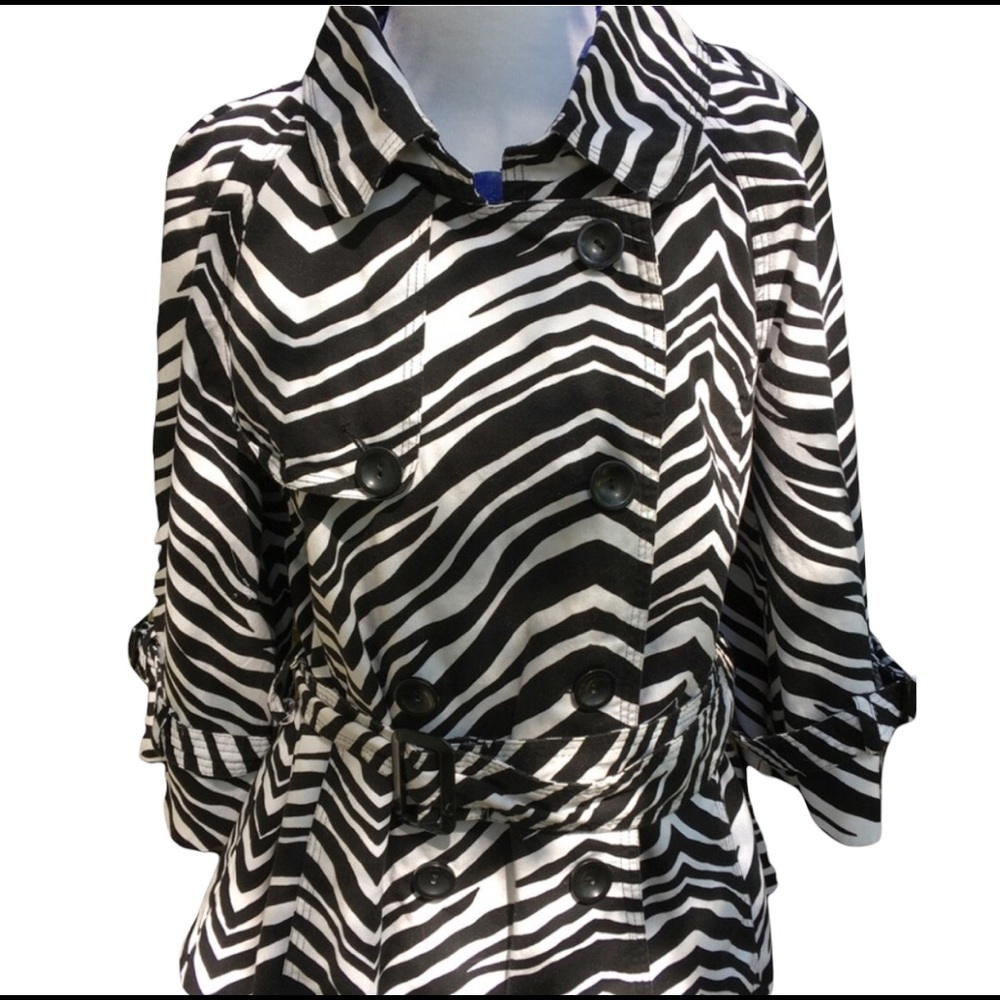 NWOT Cotton Animal Print Jacket